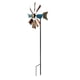thumbnail image 1 of Escultura de viento de metal, molino de viento decorativo con estaca de metal para jardín, césped retro, 1 of 9