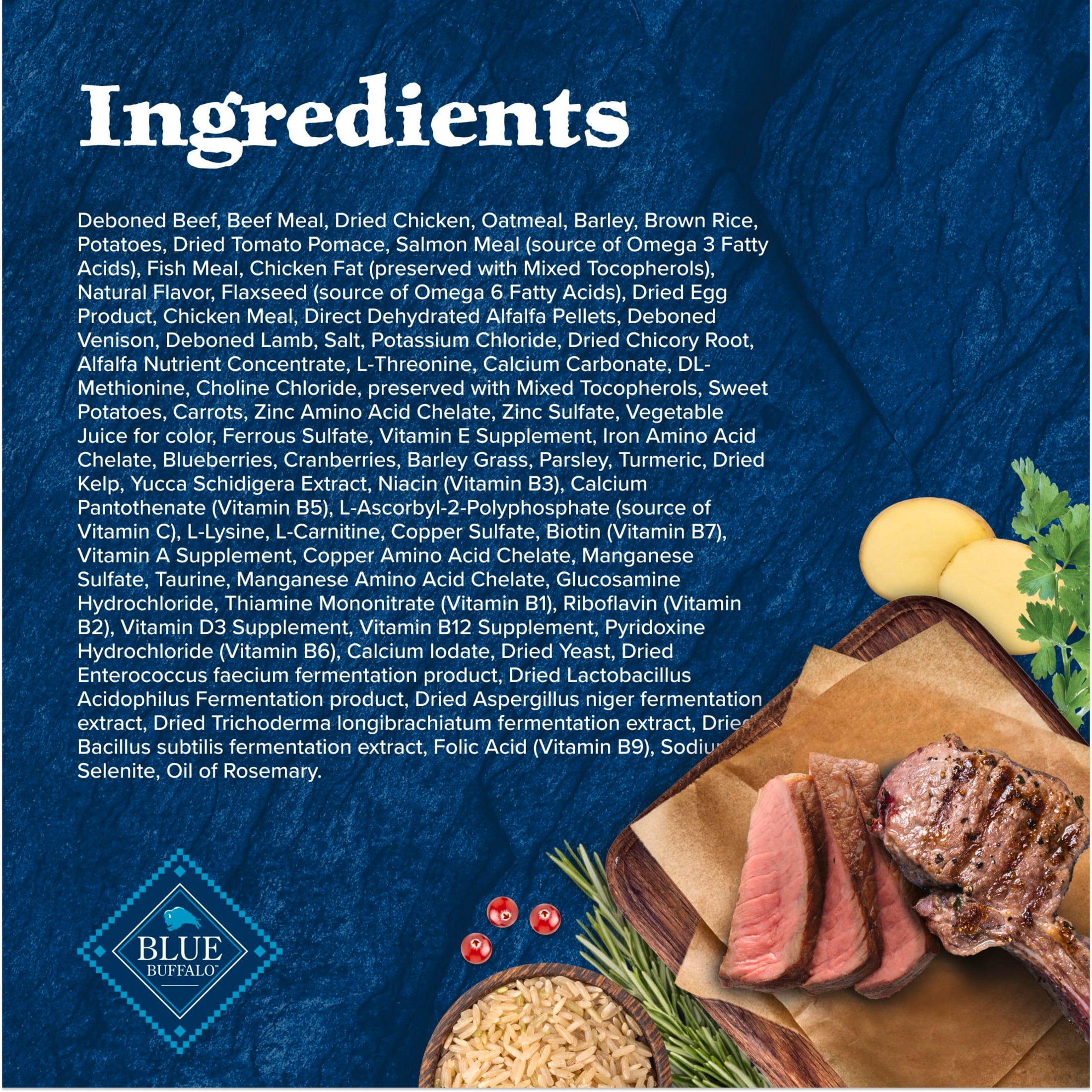 Blue Buffalo Wilderness Adult Dry Dog Food, Rocky Mountain Recipe, Red Meat, 4.5-lb. Bag
