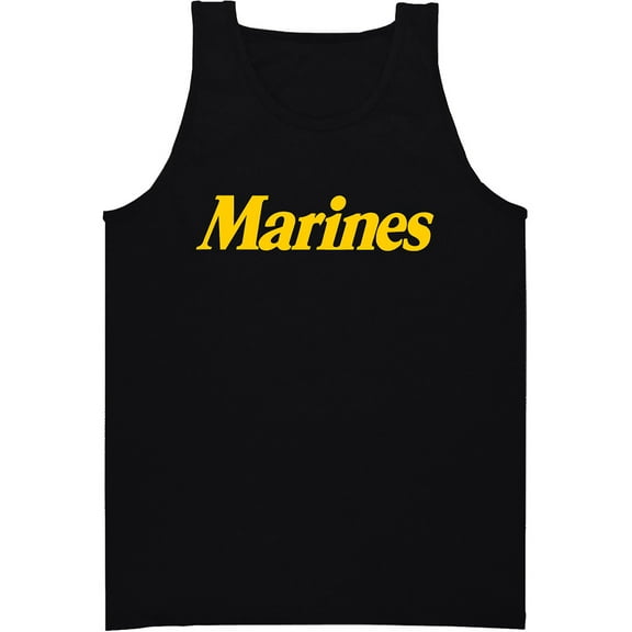 Marines Tank Top in Black