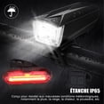 thumbnail image 4 of Luz LED para bicicleta recargable por USB, iluminación delantera y trasera, resistente al agua, para ciclismo de montaña, bicicletas eléctricas, etc. (con zumbador), 4 of 5