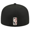 thumbnail image 4 of Men's New Era  Black Chicago Bulls Core Logo 59FIFTY Fitted Hat, 4 of 5