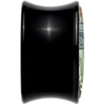 thumbnail image 4 of Body Candy 5/8" 2PC Black Acrylic Reverse Alien UFO Abduction Saddle Plugs Double Flare Plug Ear Plug Gauges 16mm, 4 of 4