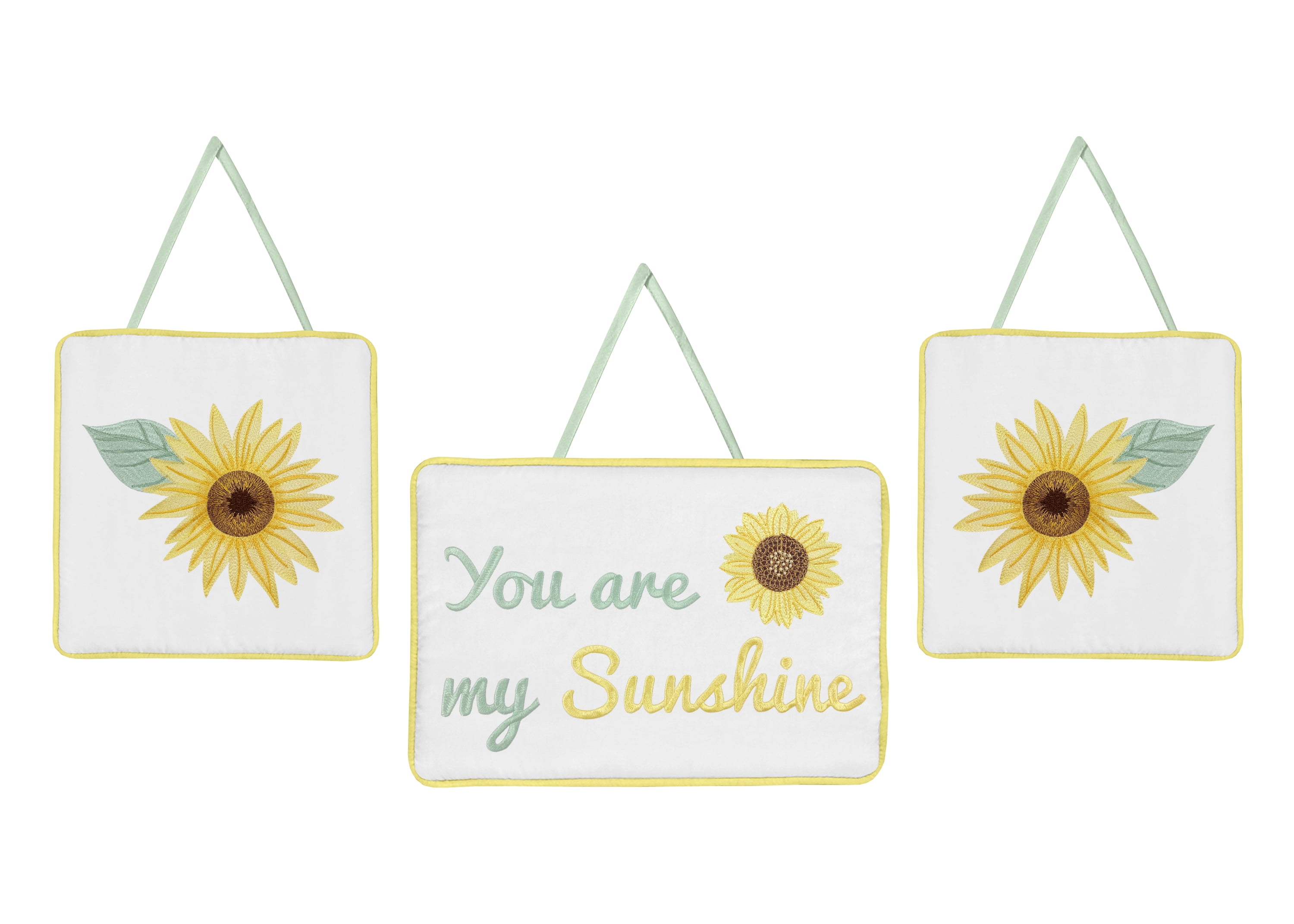 Sweet Jojo Designs Sunflower Yellow Brown and Green 11 Piece Crib Bedding Set