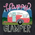 thumbnail image 2 of Happy Glamper | Fancy Camping Camper Van Caravan | Nature Lover Mens Premium Tri Blend T-Shirt, True Black, 2XL, 2 of 5