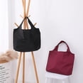 thumbnail image 3 of Bolsas de compras reutilizables y plegables, ecológicas, portátiles, de gran capacidad, para el hombro, plegables, color rojo, 3 of 5