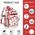 thumbnail image 6 of Chickens backpack, spacious backpack with hen and rooster designs, practical backpack for school or travel, 6 of 6