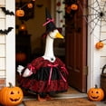 thumbnail image 5 of AuroraX Porch Goose Clothes Set 17 19 inch 23 inch Porch Goose Halloween Outfit Autumn Witch Dress Hat Kit Gothic Decorations Party Front Porch Goose 23 inch Clothing Halloween Decorations Outdoor, 5 of 9