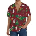 thumbnail image 3 of KLL Print Men's Shirt Short Sleeve Button Down Summer Cuba Beach Shirts- XX-Large, 3 of 7