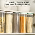 thumbnail image 5 of 10.8"x3.9" Transparent Airtight Storage Jar, Moisture-Proof Pantry Container for Miscellaneous Grains, Barley, Christmas Candies—One-Hand Lid Wide Mouth Dry Food Canister, 5 of 7