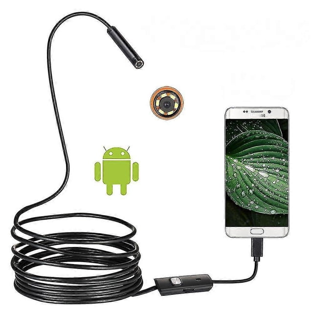 8.0mm cable, Android phone with built-in camera, industrial endoscope, pipeline dental car repair USB camera, 3.3 feet