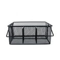 thumbnail image 2 of Maypes Utensil Caddy - Silverware Caddy for Parties, Spoon Holder, Buffet Organizer for Condiments, Napkin, Forks, Knives - Stainless Steel Flatware Caddy for Home, (Black), 2 of 3