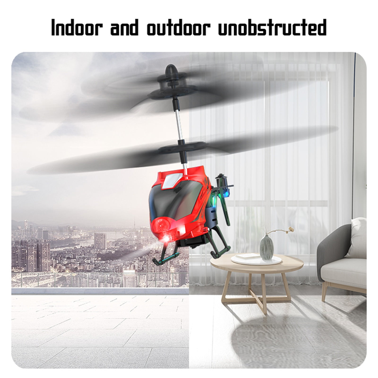S92 Toy Electric Remote Control Helicopter 2.5 Channel Light Fall Resistance Induction Aircraft Levitation Vehicle Red 