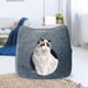 thumbnail image 4 of Cama acolchada para , camas extraíbles para para suministros para mascotas de interior con cremallera, tienda pequeña lavable para , oscuro Colco Cueva de la cama del gato, 4 of 7