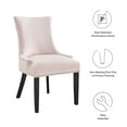 thumbnail image 7 of Modway Marquis 20.5" Velvet Dining Side Chairs in Gray/Black (Set of 2), 7 of 7