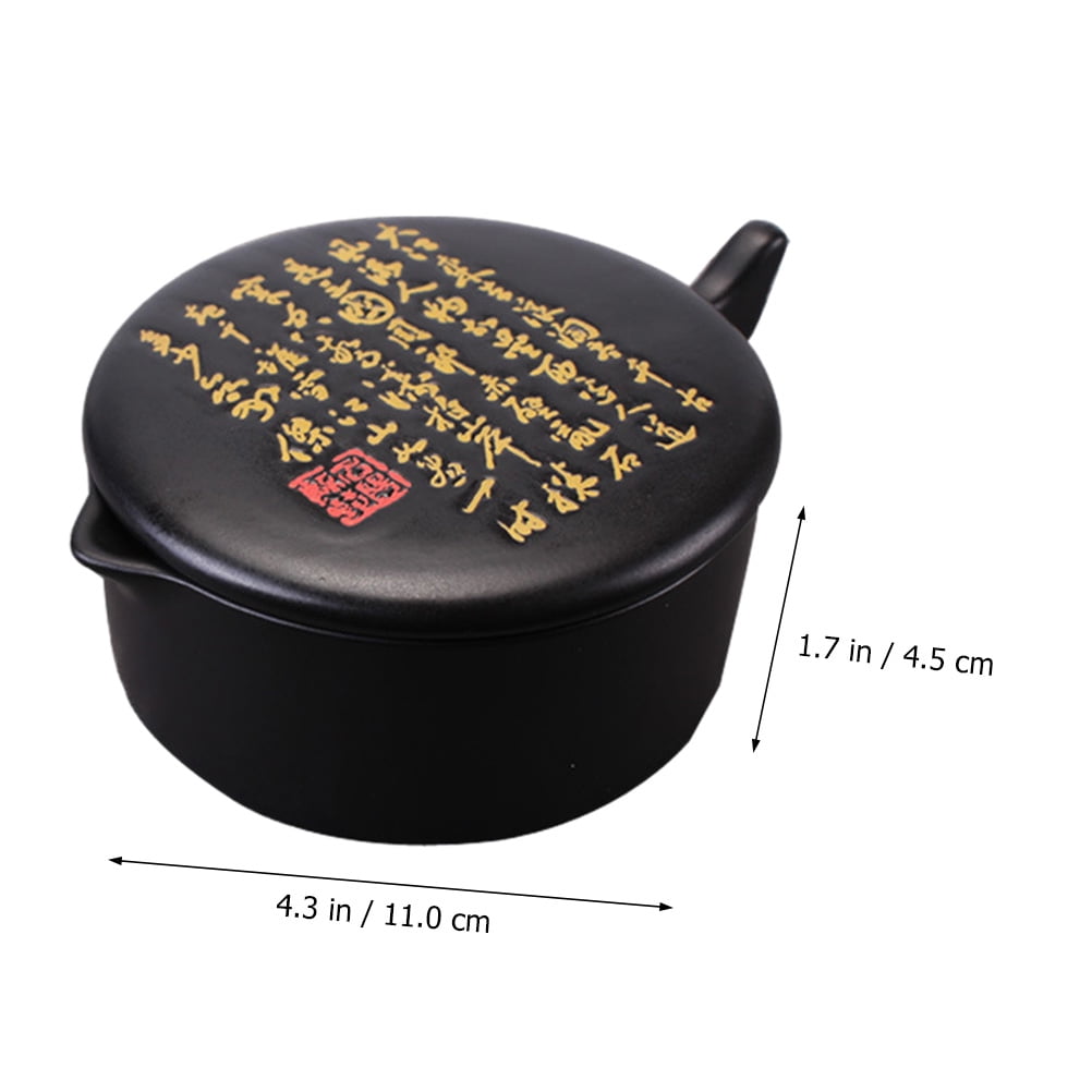 Masteelf  Mochi Inkstone Grinding Painting Supplies Child Student Black