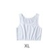 thumbnail image 4 of Jumpingount Chaleco envuelto para lesbianas, corsé, corpiño, transpirable, sin costuras, ropa interior moldeadora de pecho, Tops ajustables, Camisetas sin mangas Blanco XL, 4 of 6