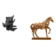 thumbnail image 1 of Figura de mesa,Estantes de sujetalibros Estatua de sujetalibros,Estatuas de caballos,Estatuas de caballos Figura de caballo Figura de caballo,Escultura de caballo Adornos de caballo Figuras de, 1 of 8