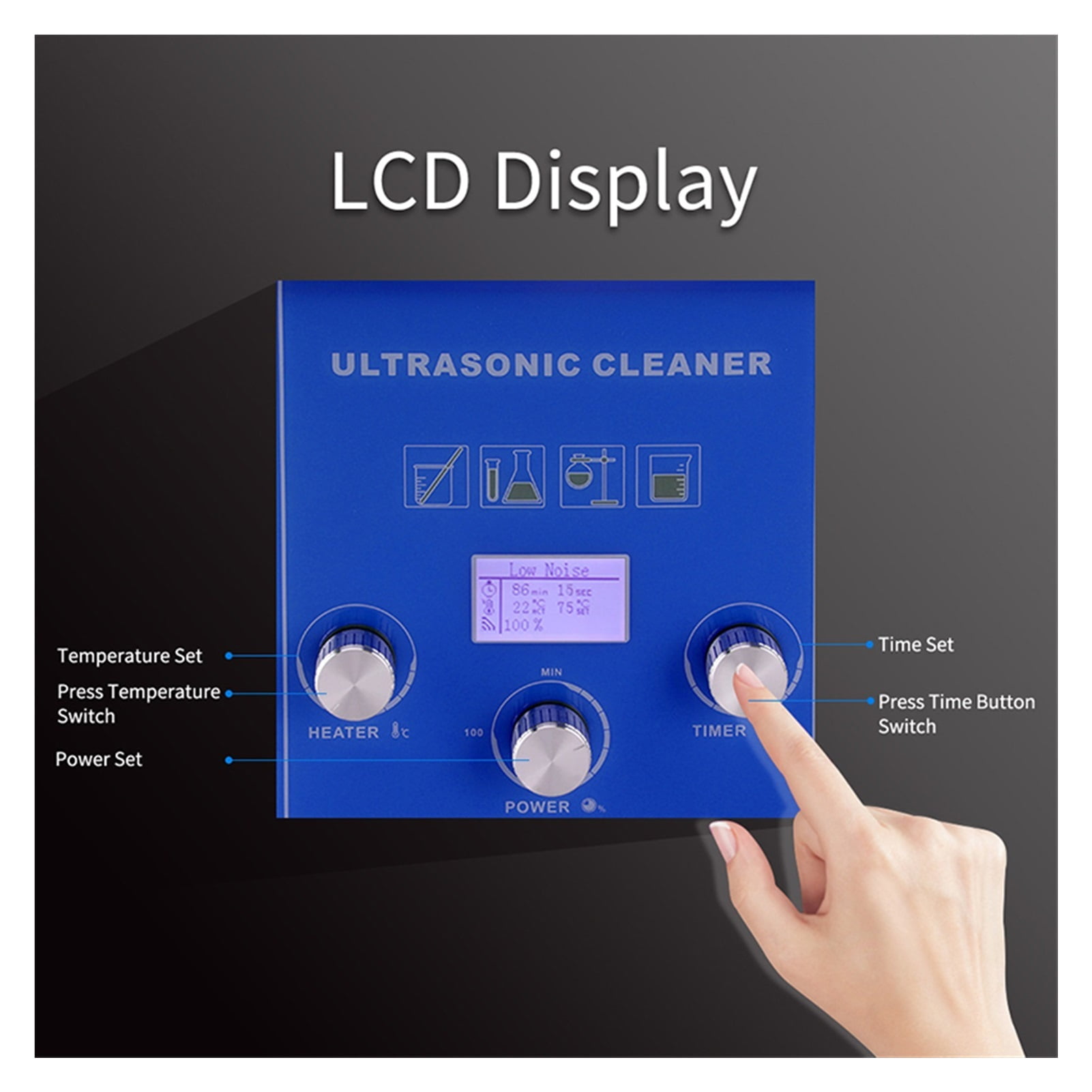180W Lab Ultrasonic Cleaner 6L PCB Hardware Ultrasound Bath Screw Nail Oil Rust Remove Spark Ultrason Clean Washer Device ,Strong Cleaning