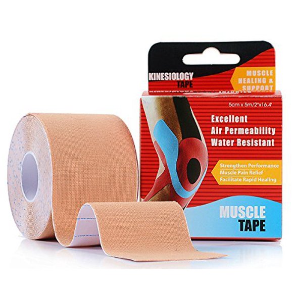 Kinesiology Tape Strapping Taping Athletic Sports Tape for Men Knee Shoulder Elbow Ankle Neck Muscle Superior Waterproof Adhesion Non Latex Safe for Kids Pregnant Women
