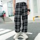 thumbnail image 2 of Pantalones casuales pantalones a cuadros de mujer de moda de corte holgado de cintura alta para el hogar ANGGREK Otros, 2 of 7