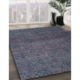 thumbnail image 2 of Ahgly Company Indoor Round Abstract Slate Gray Abstract Area Rugs, 4' Round, 2 of 6