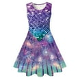 thumbnail image 1 of Robes d'Été Sans Manches pour Petites Filles, Tenue Quotidienne, Robe de Fête, Vêtement Fille, Taille 6-7T, 1 of 2