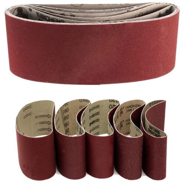 Bandas de lija de tela Desiderio 40x 75 x 533 mm Banda de lija para lijadora de banda grano 40-120 DE