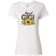 thumbnail image 3 of Inktastic Blessed Gigi Distressed Leopard Print and Sunflowers Women's T-Shirt, 3 of 5
