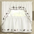 thumbnail image 3 of Belle Maison USA, LTD. Mountain Lodge Embroidered Kitchen Curtains, 3 of 4