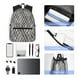 thumbnail image 4 of Easygdp Black White Stripes Mochila Casual para Portátil, Mochila para Escuela, Viajes, Negocios, 4 of 6
