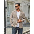thumbnail image 4 of COOFANDY Mens Casual Sport Coat Blazer One Button Lightweight Suit Jackets, 4 of 6