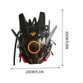 thumbnail image 3 of TOPRenddon Cyber Punk Mask Round Lamp Helmet Mask Cosplay for Men and Women, Cool Mask Techwear, Full-Face Mask Costume Accessory, 3 of 5