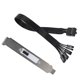 thumbnail image 5 of Interruptor de Alimentación Externo de la Placa Base, Botón de Reinicio del LED del Disco Duro, Cable de Extensión de Alimentación para Chasis de PC, Deflector PCI., 5 of 6