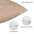 thumbnail image 3 of Yiaed Beige Sparkling Glitter Print Pillow Covers Super Soft Decorative Square Throw Pillow Covers Case Cushion Covers for Sofa Couch Bedroom Car Decor（No pillow core）-12"x12", 3 of 7