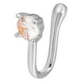 thumbnail image 1 of Clip On Nose Rings For Women Non-Pierced Nose Hoop Ring Adjust Nose Cuff, 1 of 9