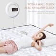 thumbnail image 5 of Alarm clock,Temperature Display Led Snooze Display Alarm Round 7 Mode Temperature Wall Clock Colors Adjustable Remote Round Wall Decoration Alarm Clock 12/24h Mode Adjustable Round Alarm, 5 of 7