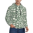 thumbnail image 2 of Lsque Flowers With Leaves Pattern Casual Men's Hoodie,Hooded Sweatshirt with Kangaroo Pocket,Pullover Hoodie-Small, 2 of 7