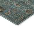 thumbnail image 4 of Addison Rugs Mayfield Washable Traditional Oriental Teal Rectangle Rug, 1'8" x 2'6", 4 of 5