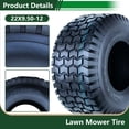 thumbnail image 6 of Hi-Run SU12  22X9.50-12 2PR Light Duty Lawn and Garden Tire, 6 of 8