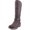 Chocolate, variant on Style & Co Wardd Wide Calf Women Round Toe Knee High Boot, Brown, Size 6.0