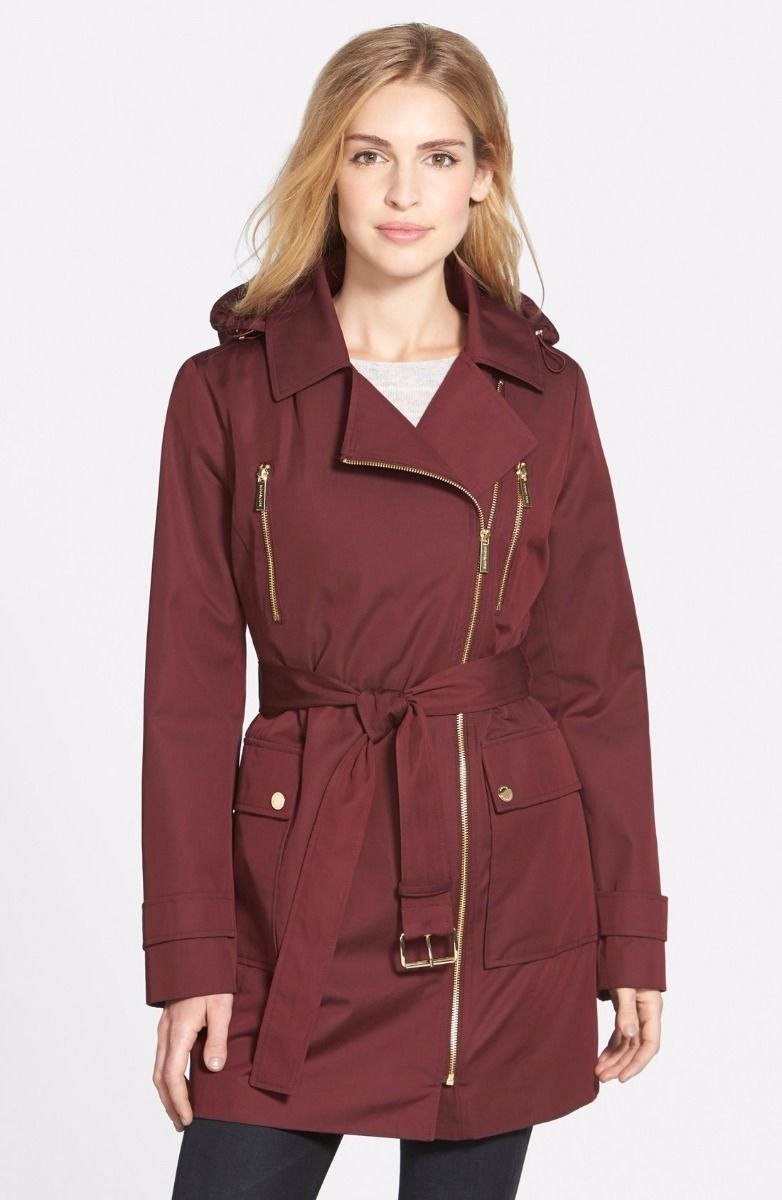 michael kors waterproof trench coat