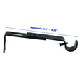 thumbnail image 4 of MERIVILLE Set of 2 Black Curtain Drapery Rod Bracket for 3/4" Rod, Adjustable, 4 of 4