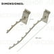 thumbnail image 5 of Gancho Blister Curvo Exhibidor Para Ropa Cascada 9 Balines Panel Ranurado 10 Pz Arcoshop BX-006, 5 of 6