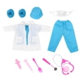 thumbnail image 4 of ColoMX 1 juego de disfraz de muñeca de 18 pulgadas para juego de simulación: Doctor con temática de doctor y accesorios para juego creativo y desarrollo de habilidades sociales, 4 of 8
