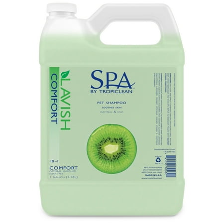 UPC: 0645095700321 | Spa by TropiClean Lavish Comfort Pet Shampoo  Oatmeal & Kiwi  1 Gallon