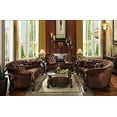 thumbnail image 2 of ACME Versailles Coffee Table, Cherry Oak & Clear Glass, 2 of 4