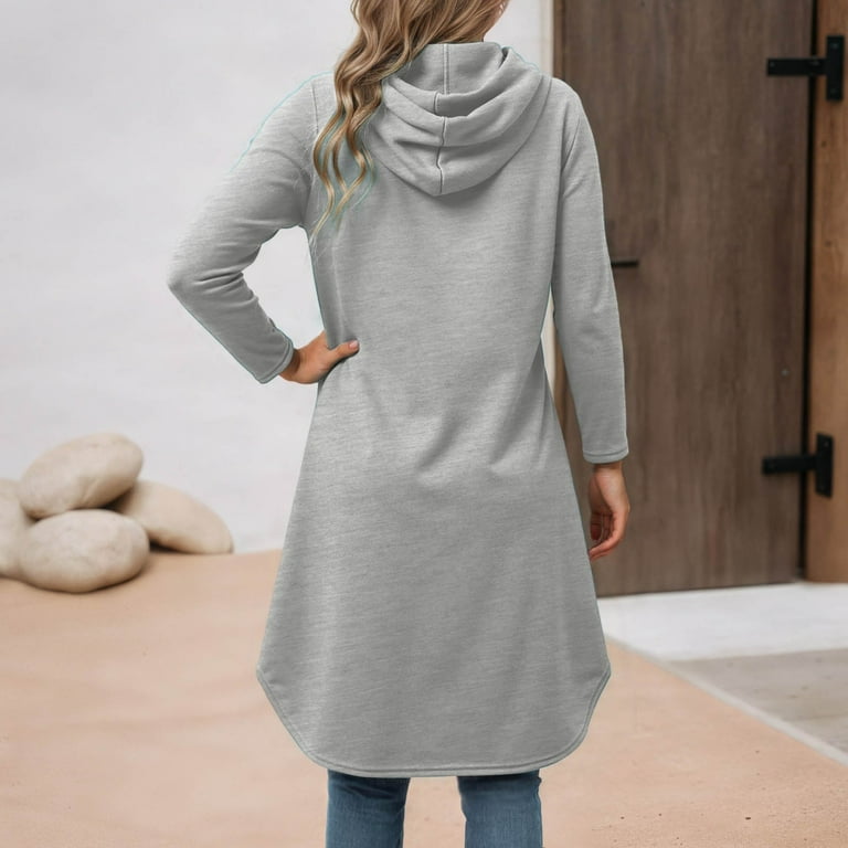 grey hoodie dress womens Chaser Cotton Fleece Hi Low Sleeveless Hoodie Dress XS