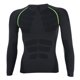 thumbnail image 1 of Nuevas camisas de manga larga ajustadas de secado rápido a la moda para deportes de culturismo y fitness (negro gris XL), 1 of 5
