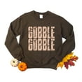thumbnail image 4 of Gobble Gobble Block Distressed - Women's Graphic Sweatshirt, 4 of 15
