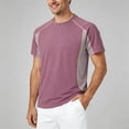 thumbnail image 2 of T Shirts for Man Short Sleeve Crewneck Lightweight Pink T Shirt Summer Shirts for Men, 2 of 5
